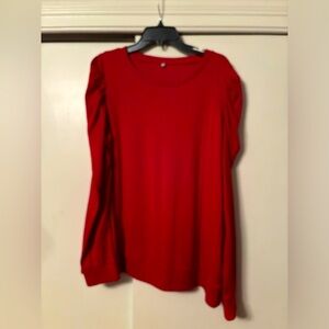 Women’s Red Long Sleeve Top